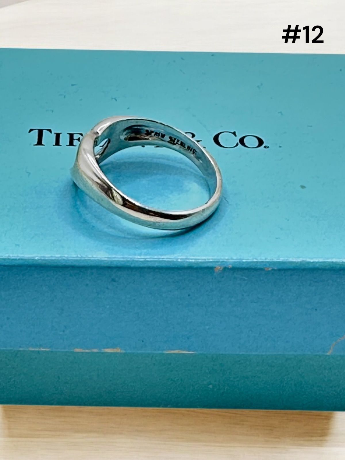 TIFFANY & Co. #12 ティファニー Elsa Peretti Open Heart Ring エルサ