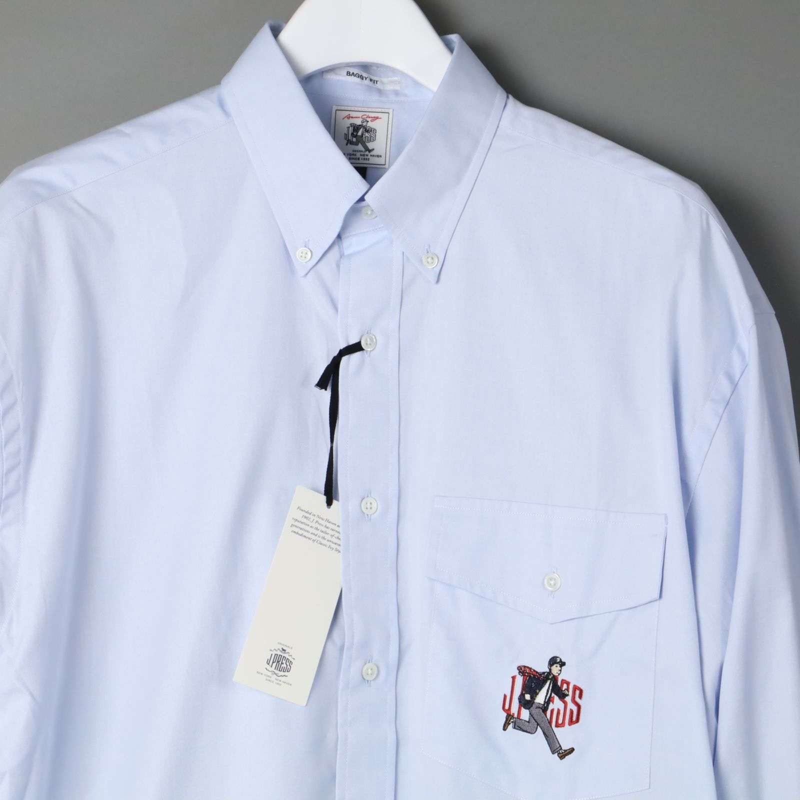 ★1888 J.PRESS Jプレス 新品 定番白のオックスフォードBDシャツ M ドレスシャツ 新品  ジェイプレス バギーフィット オックスフォードシャツ