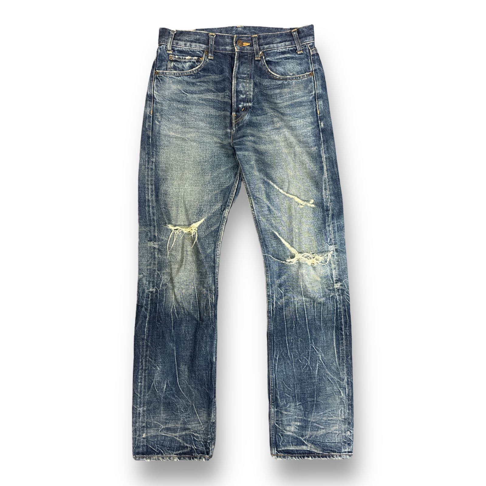 セリーヌ クラッシュデニム 国内正規 CELINE 21SS ダメージ加工 クラッシュ デニムパンツ ジーンズ