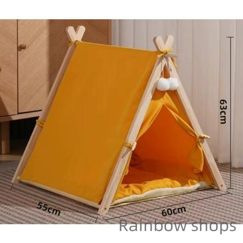 【のん】ティピ型ペットハウス ・ペット用木製トイレカバー 新品未使用】ペット用 ペットハウス ティピーテント ペット