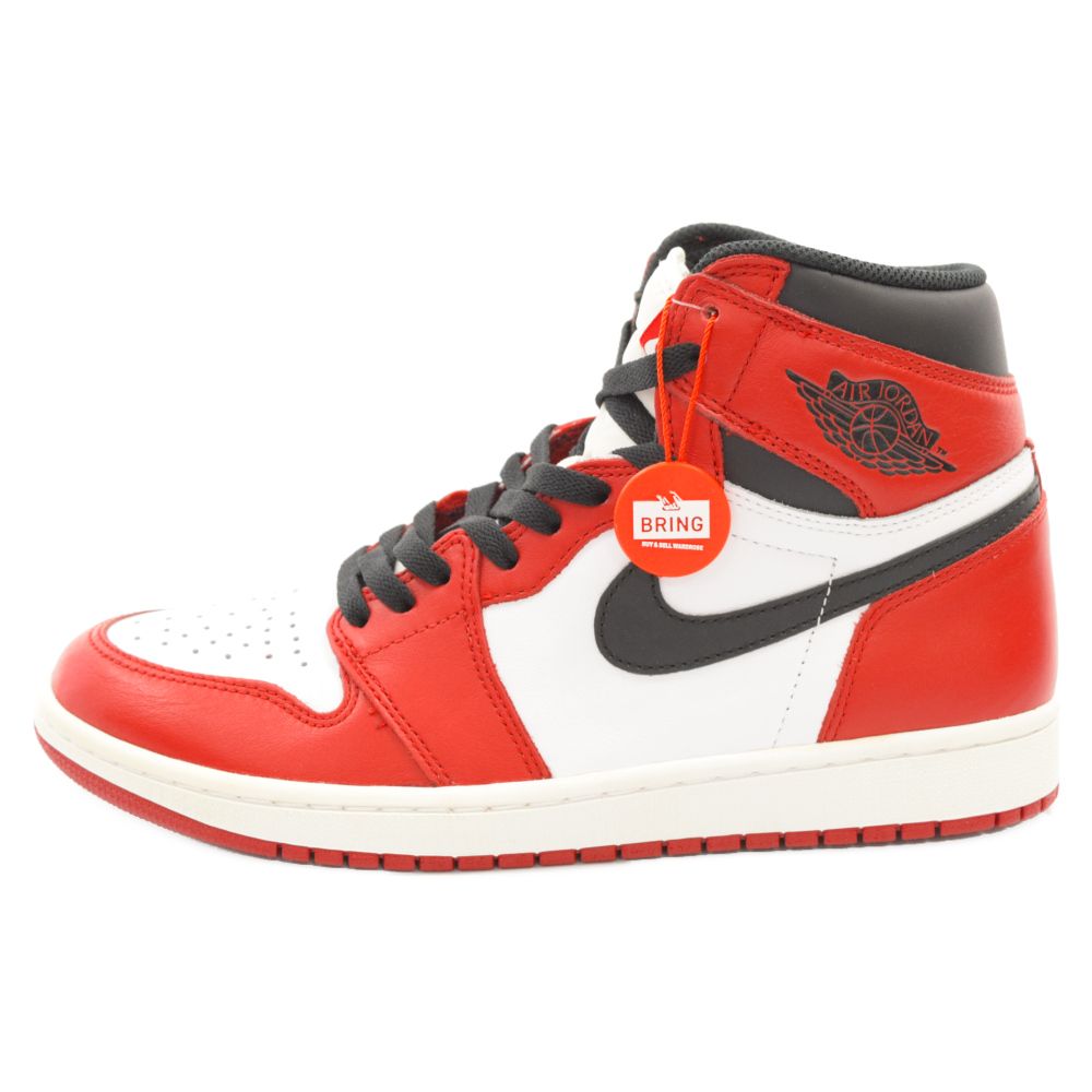 NIKE (ナイキ) AIR JORDAN 1 RETRO HIGH CHICAGO 2015 エアジョーダン1 レトロ シカゴ ハイスニーカー レッド /ホワイト US9.5/27.5cm 555088-101 - メルカリ