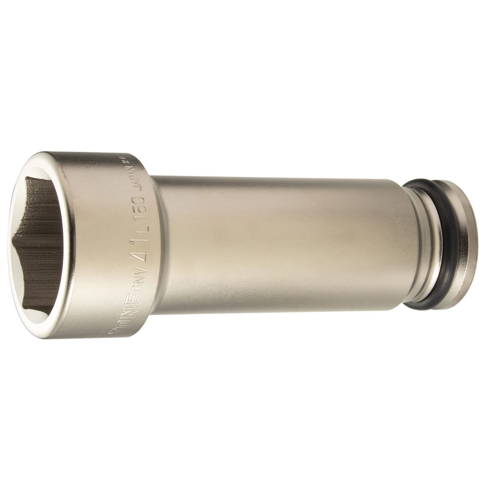 6NV-41L150:二面幅:41mm トネ(TONE) インパクト用超ロングソケット(6角) 6NV-41L150 差込角19.0mm(3/4＂) 二面幅41mm