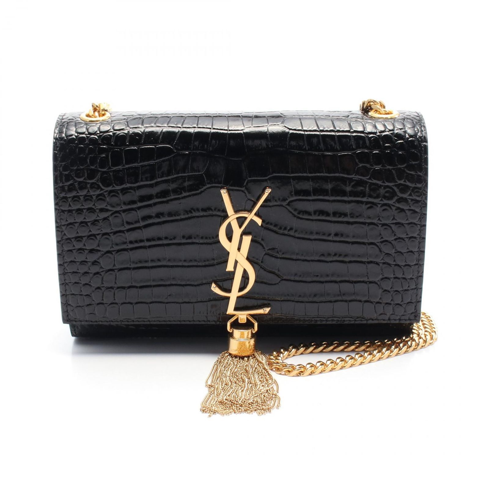 サンローラン SAINT LAURENT ショルダーバッグ KATE ケイト スモール 474366DND0J1000 ブラック レザー ショルダーバッグ レディース