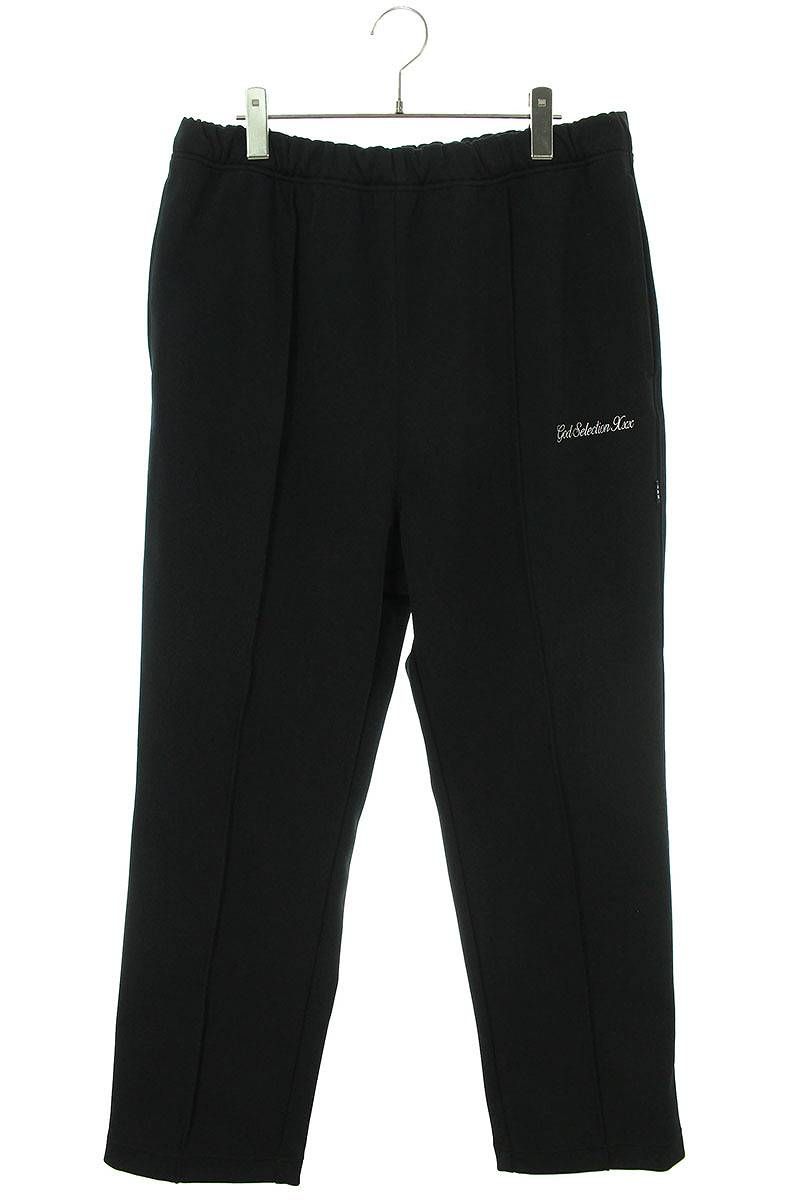 ゴッドセレクショントリプルエックス ロゴ刺繍トラックロングパンツ
