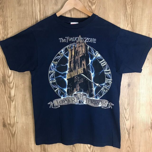 USA製 90s DISNEY TWILIGHTZONE 『TOWER OF TERROR』プリント 半袖 T