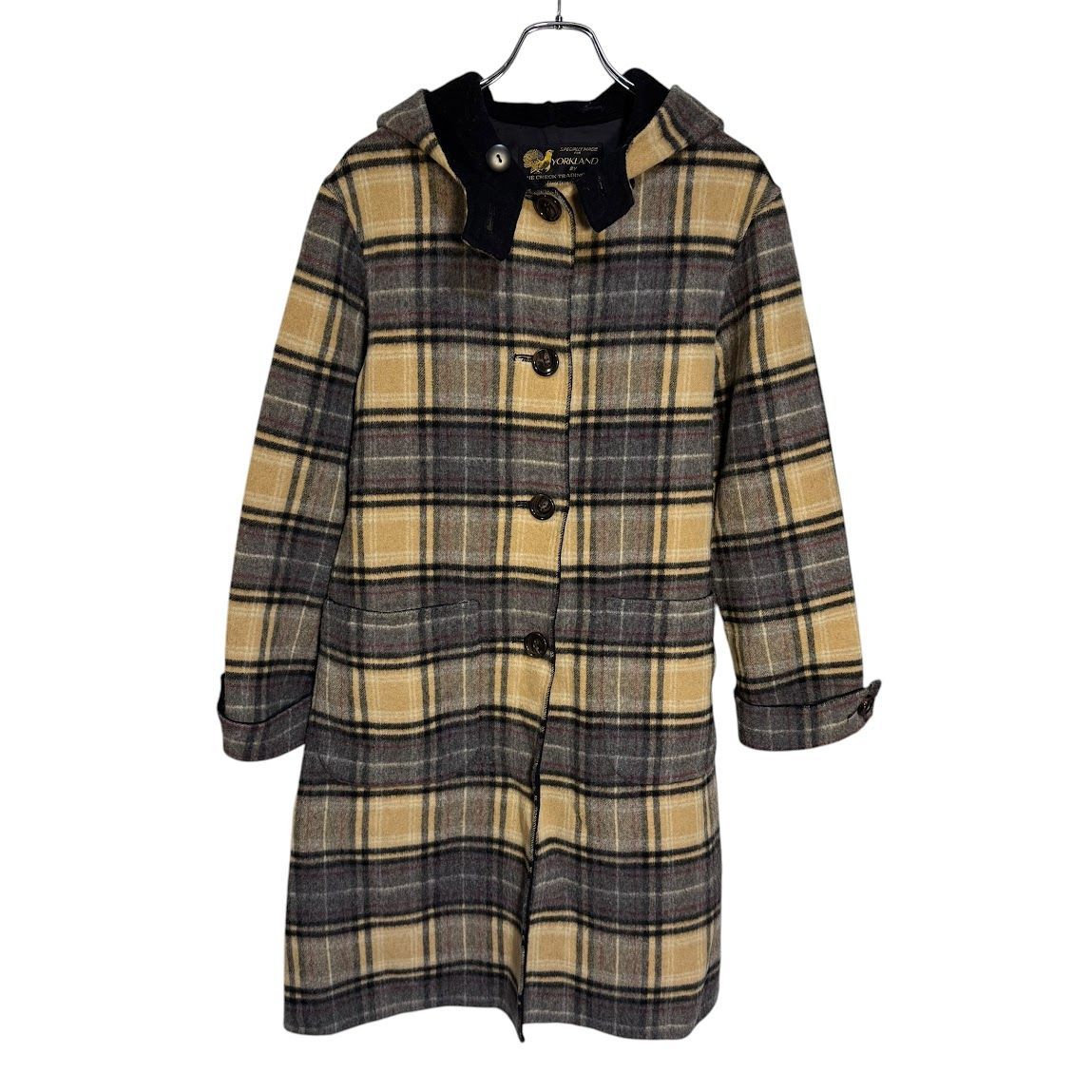 ヨークランド/チェックコート サエラ】ヨークランド ウール タータン