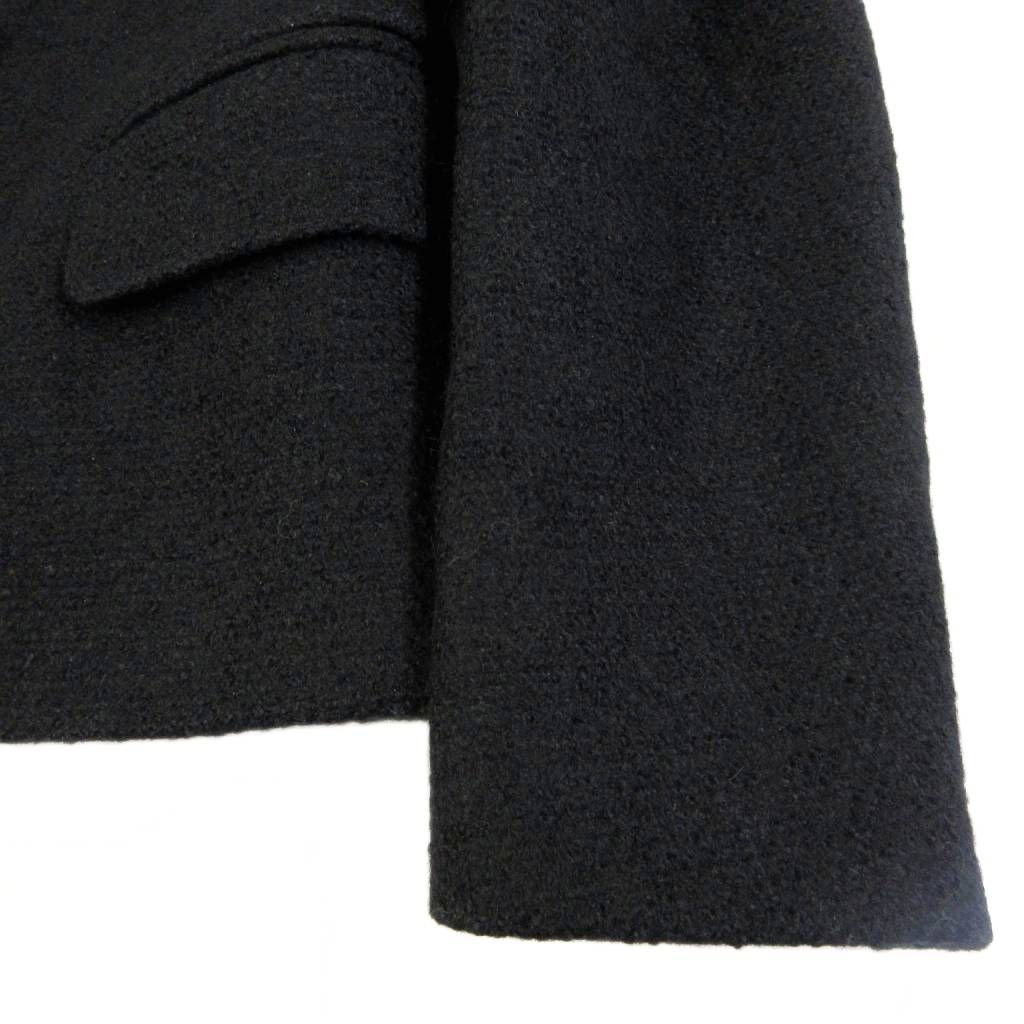 プラダ PRADA ヴィンテージ ツイード セットアップ スカートスーツ ウール テーラードジャケット 総裏 ひざ丈 フォーマル 38 約S 黒 ブラック MNK1 1004 HAPPYPLANETSERVICEAPARTMENTS_COM