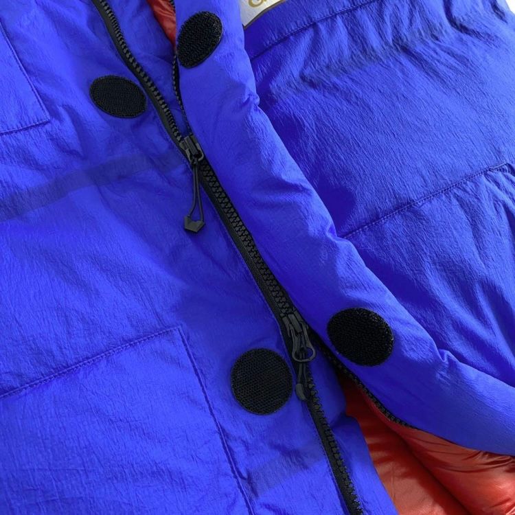 ノースフェイス ダウンベスト US限定 RDS(XL)青 総柄 190122 THE NORTH FACE ザ・ノース・フェイス キッズ ダウンジャケット