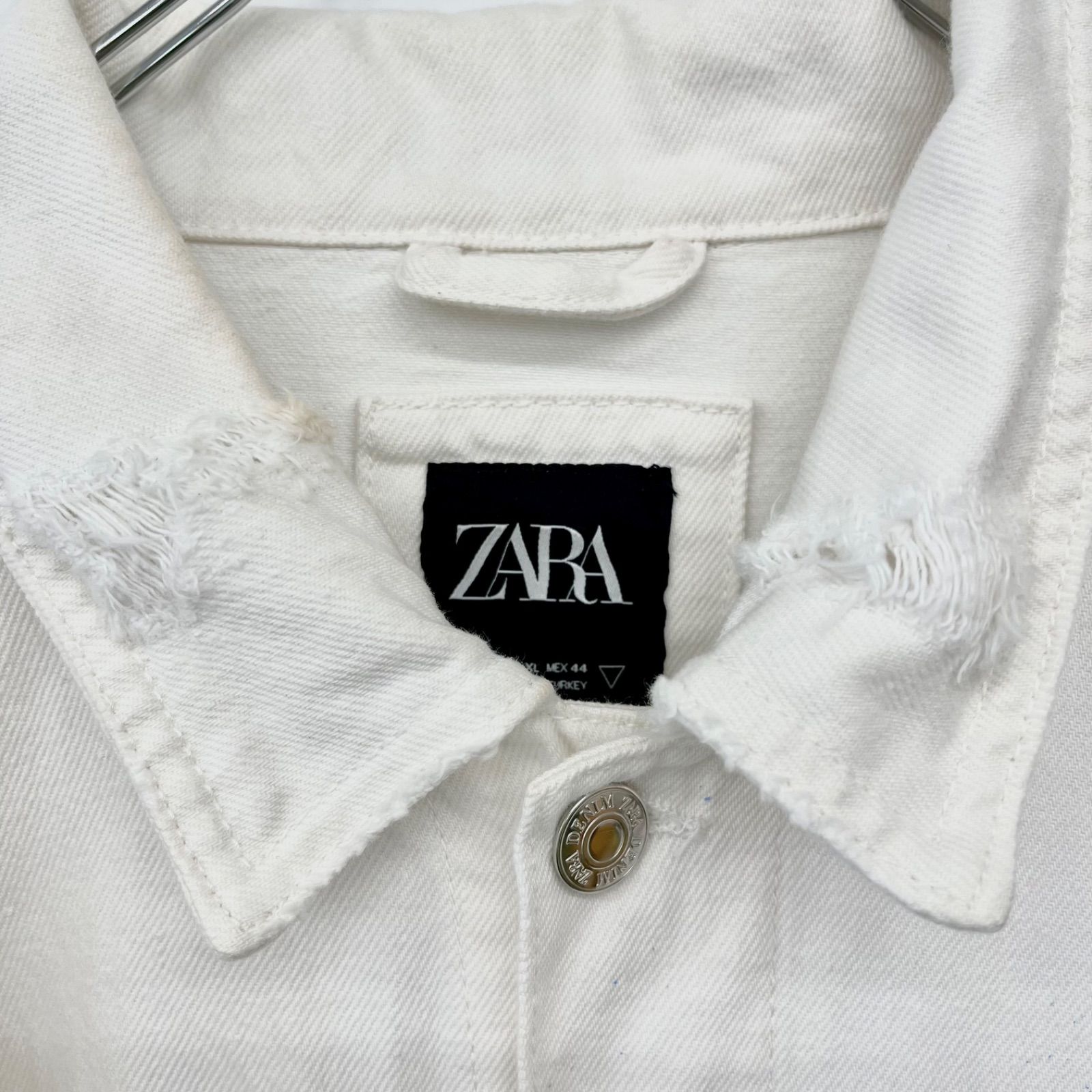 ZARA ザラ ジャケット アウター ダメージ加工 ペンキ加工 メンズ
