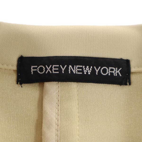 フォクシーニューヨーク ショート丈 ジャケット 40 ベージュ FOXEY NEW