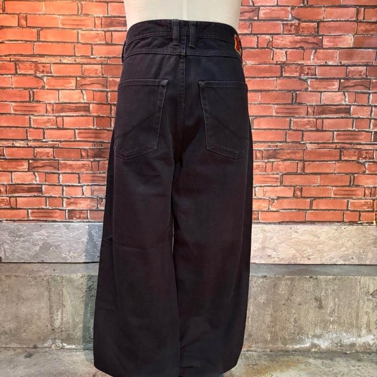 USA 古着 EMPYRE ブラックデニムパンツ ワイド ストレート Y 2 K