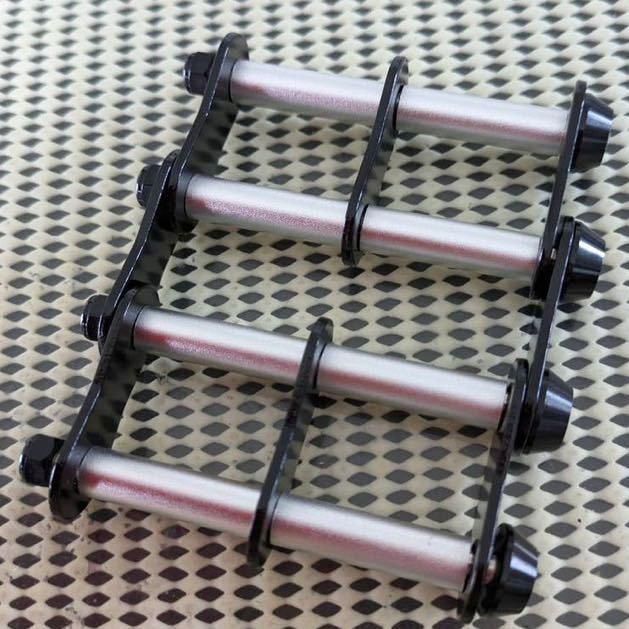 赤×銀 4連チェーン付き ニックス風ベルトループ 腰道具 腰袋 工具差し 
