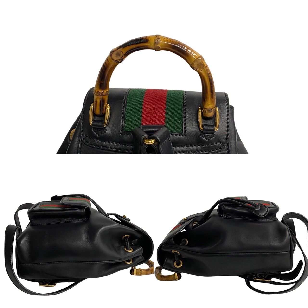 極 美品 箱 袋付 GUCCI グッチ オールドグッチ シェリーライン