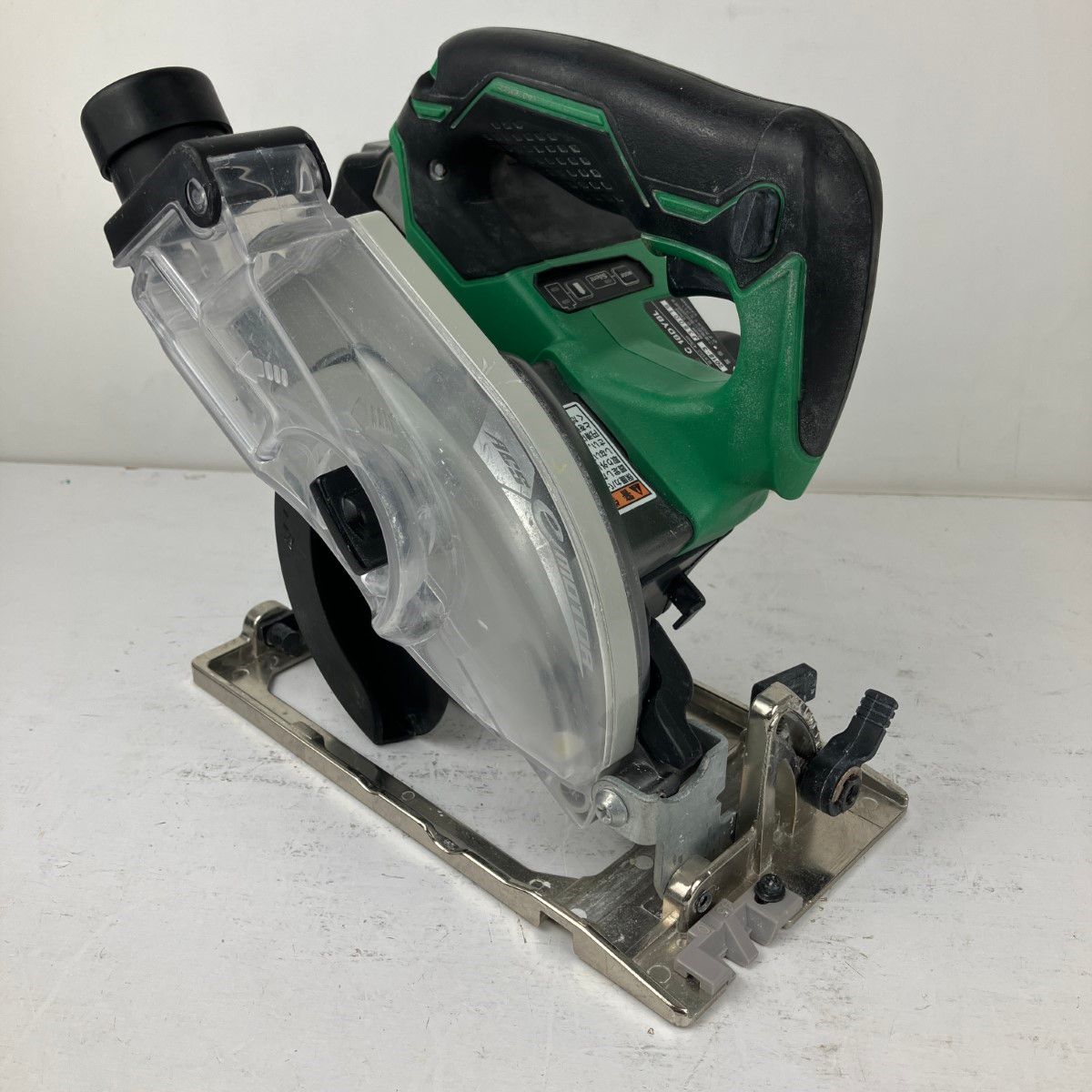 ЗЗHITACHI 日立 18v 125mm コードレス集じん丸のこ バッテリーx1付 C18DYBL グリーン