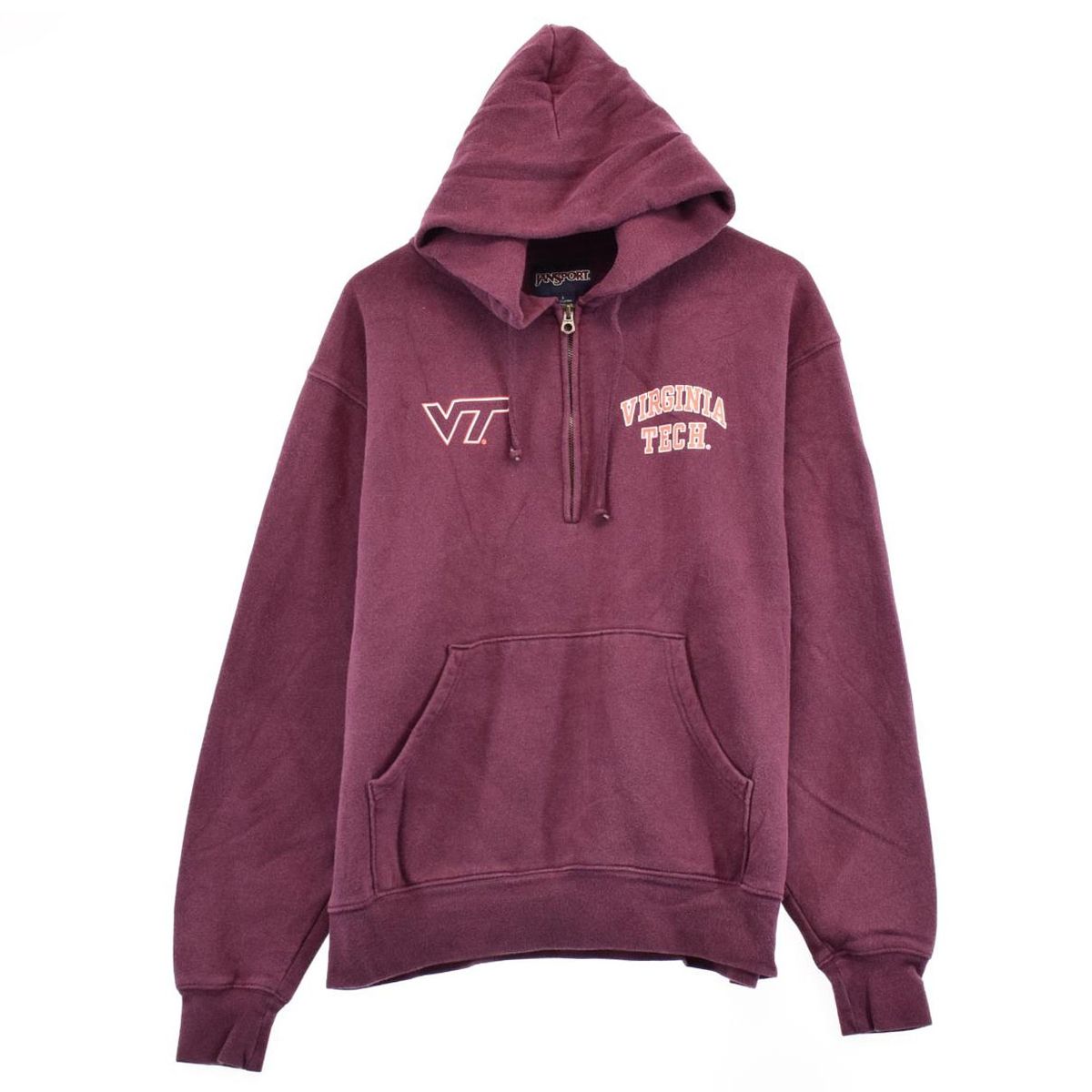 古着 ジャンスポーツ JANSPORT カレッジ スウェットハーフジップパーカー メンズL/eaa330321