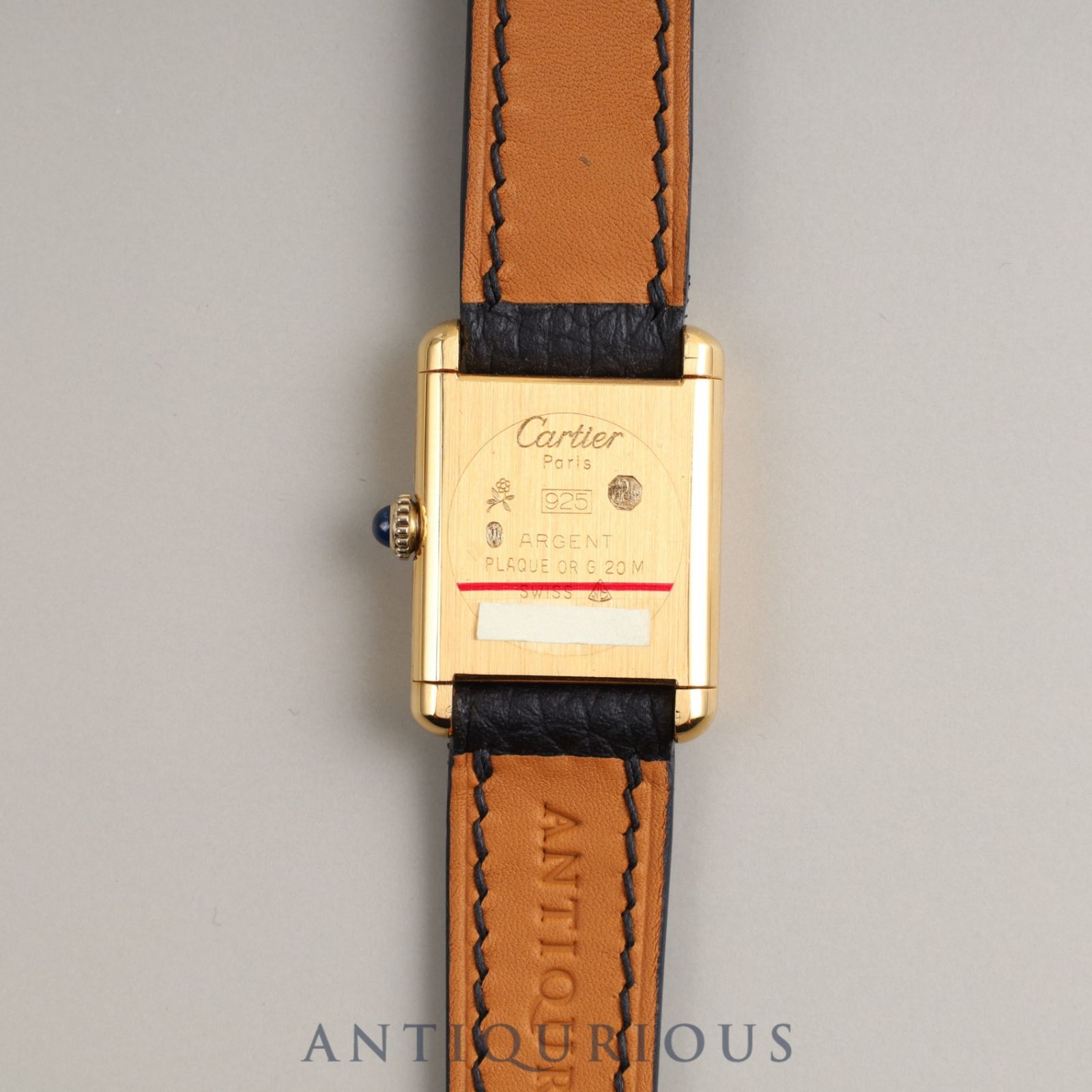 美品 カルティエ マスト タンク アイボリー 手巻き SM Cartier Cartier】カルティエマストタンクSM手巻きアイボリーローマ純正尾錠付き