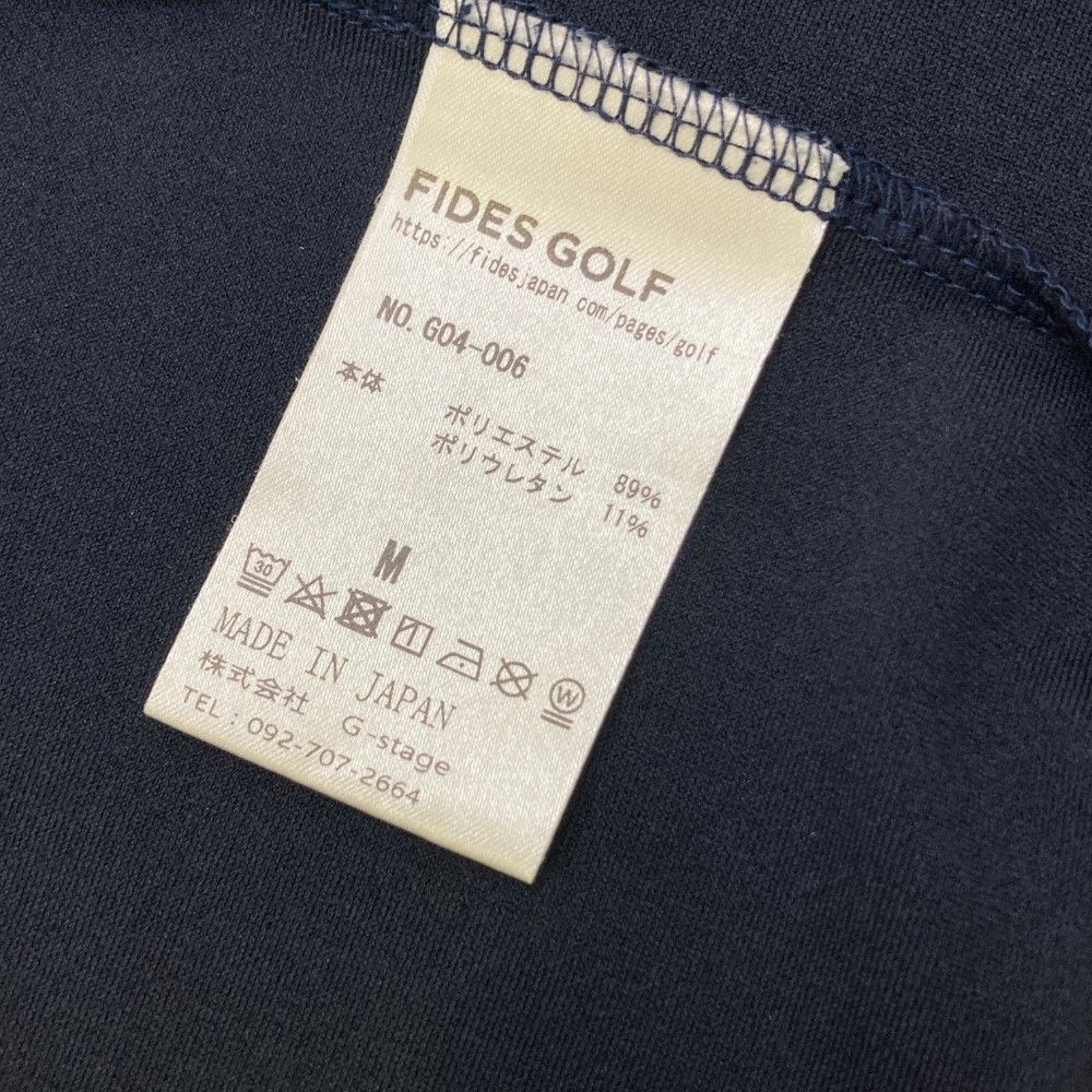 サイズ：M FIDES GOLF フィデスゴルフ ハイネック 半袖Tシャツ