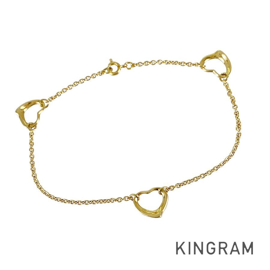 ティファニー TIFFANY-Co. オープンハート K18YG ブレスレット sss