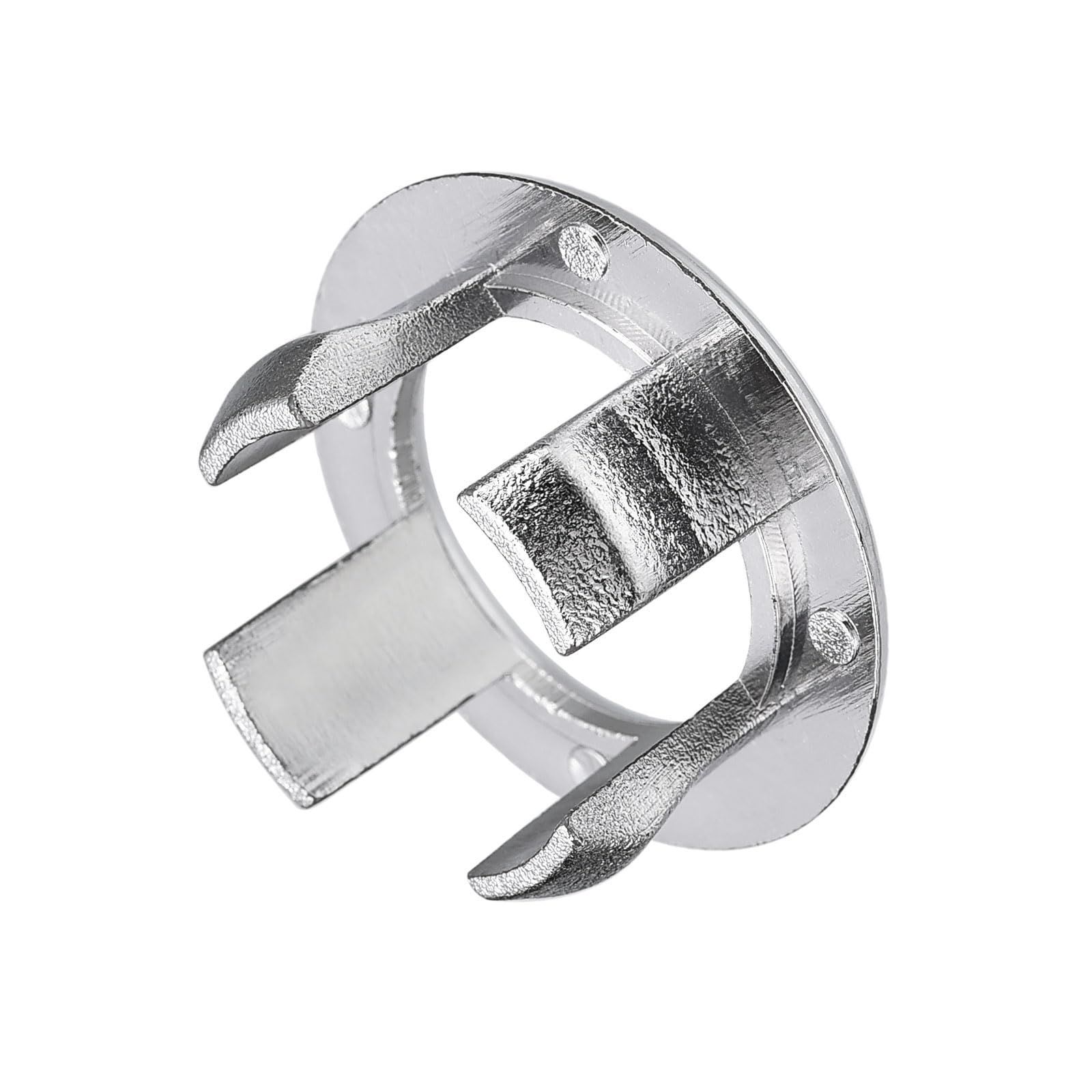  シンクトリムオーバーフローカバー シンクオーバーフローリング 25 mm バスルーム uxcell キッチン 洗面台 排水カバー穴インサートラウンドキャップ シルバー 排水口カバー ネット 浴室用具