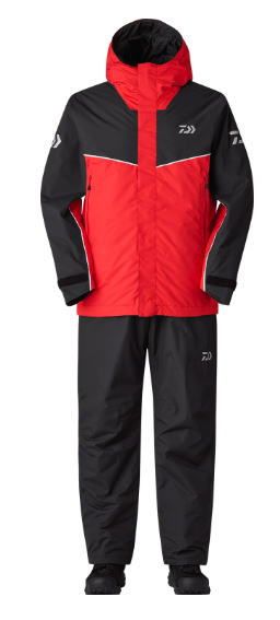 ダイワ RAINMAX R ハイロフトウインタースーツ DW-3425 レッド Mサイズ | レインウェア 防寒着 daiwa 釣具