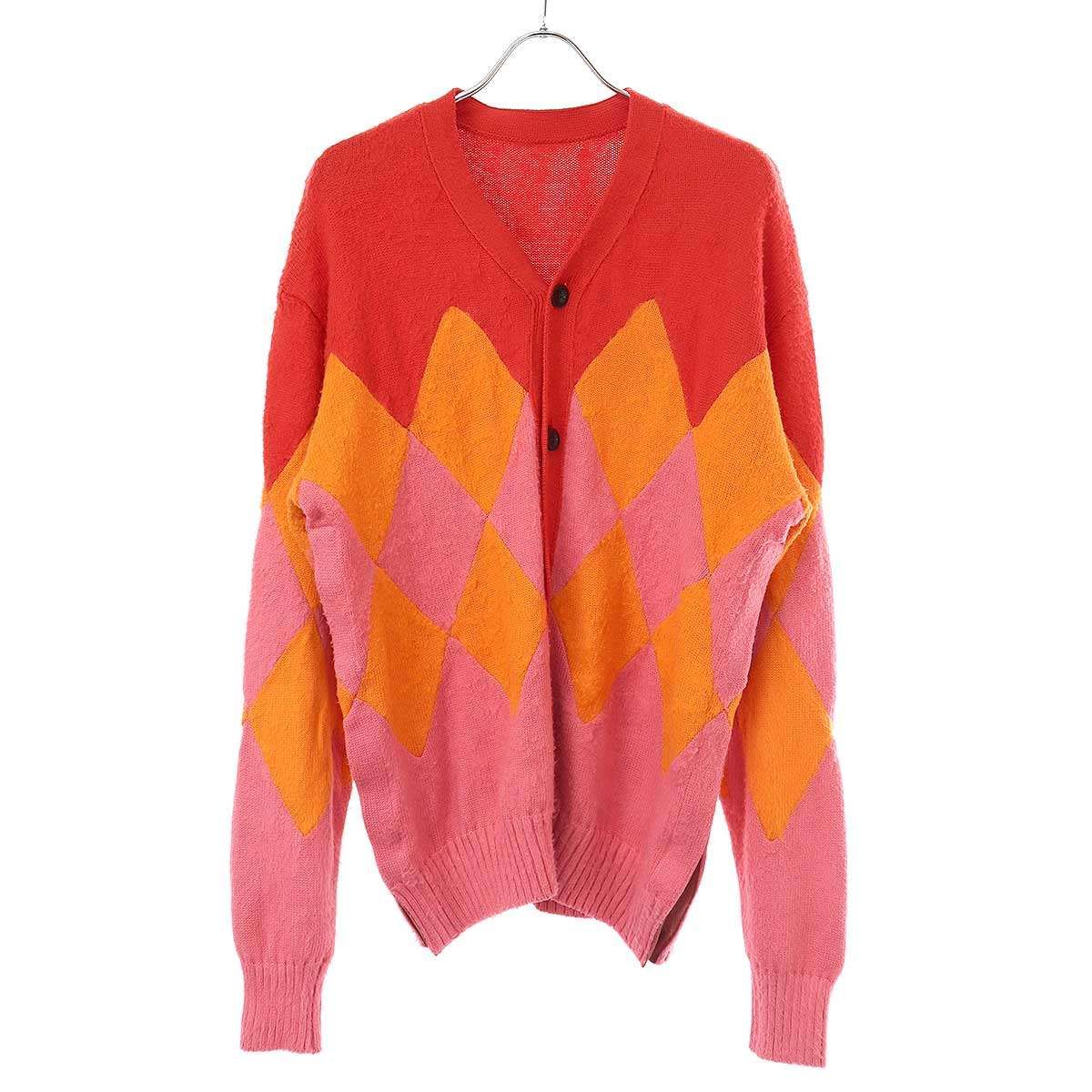 sacai サカイ SAMPLE/23SS Argyle Knit Cardigan アーガイルニット 