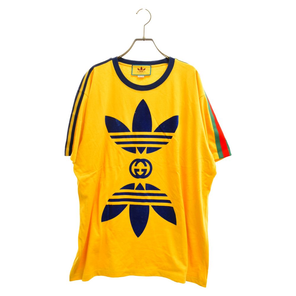 GUCCI (グッチ) ×ADIDAS アディダス フロントロゴ コットン ジャージー 
