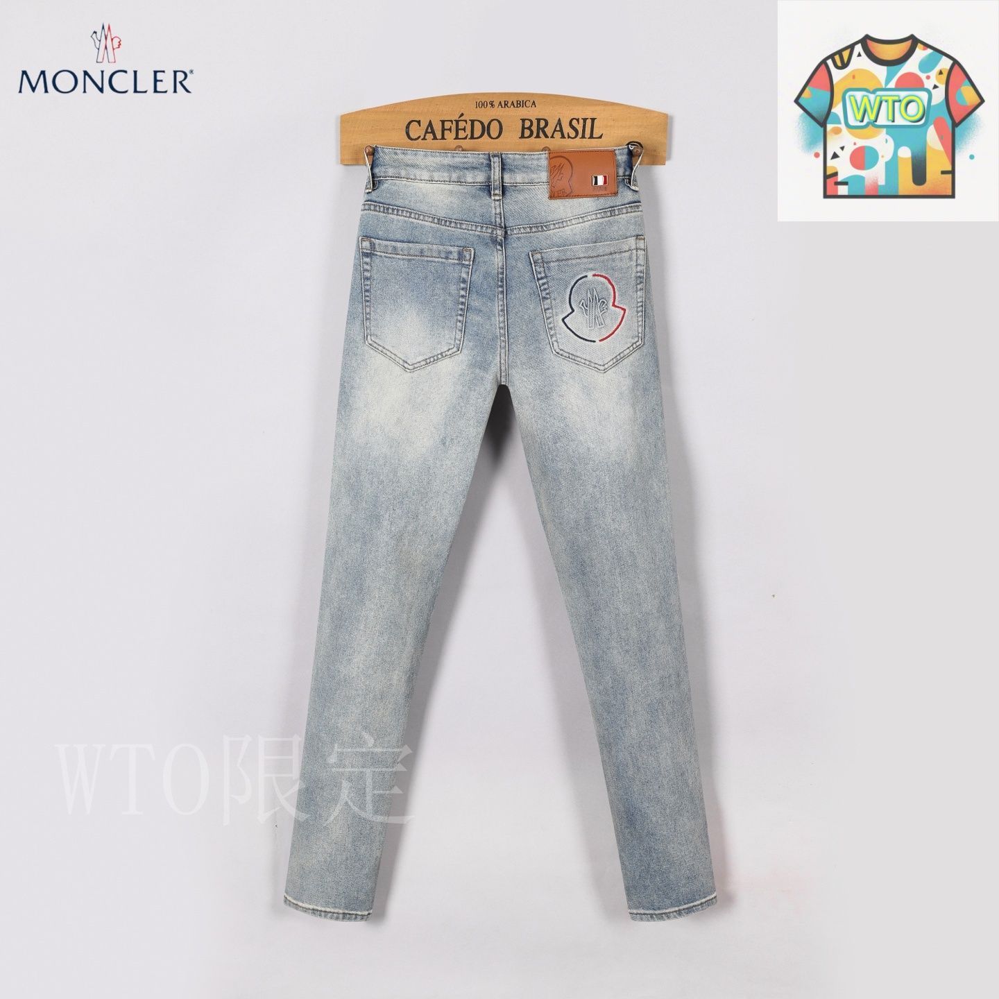 今日特価】Moncler 2025 春夏刺繍デニムパンツ - メルカリ