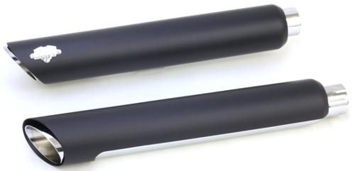 VANCE＆HINES ツインスラッシュ スリップオンマフラー ブラック 2007〜17年FXSTD FLSTF FLSTFB 2017年FLSTN FLS