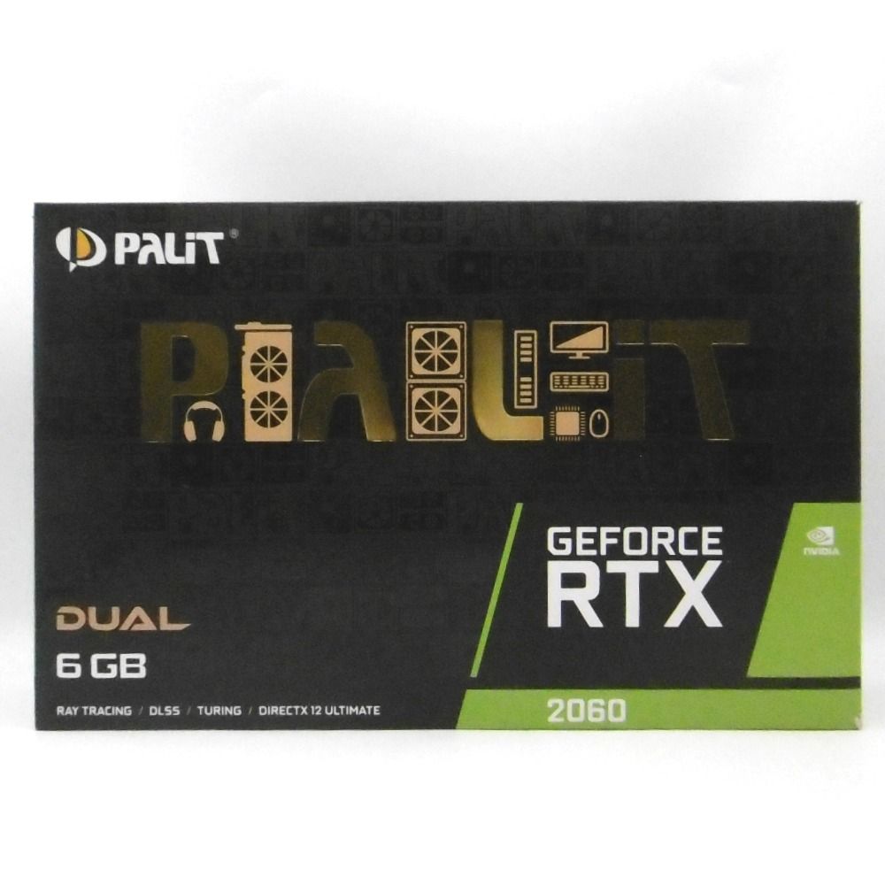Palit パリット PC周辺機器 GeForce RTX 2060 DUAL 6GB NE62060018J9-1160A-1 グラフィックボード 動作品