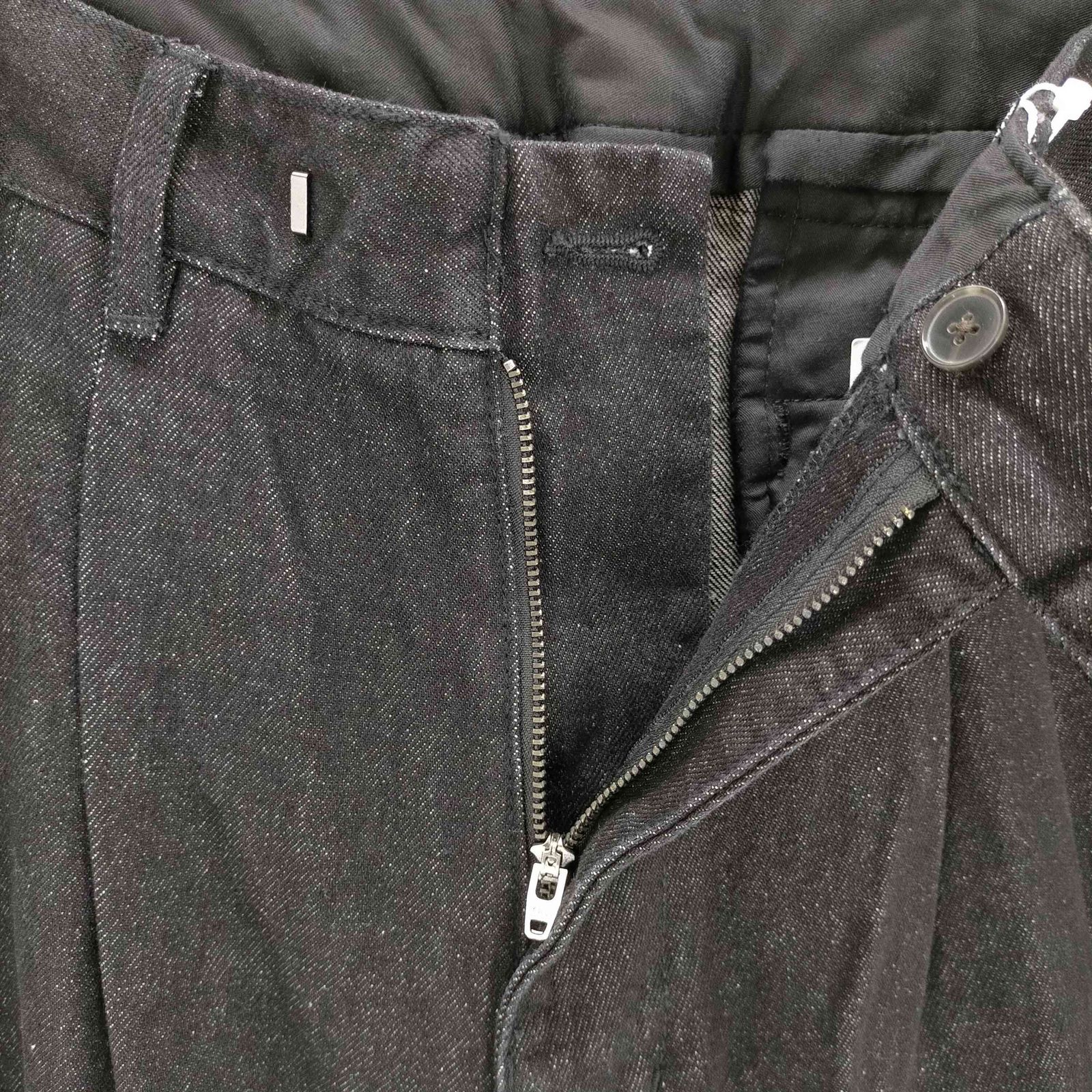 アダムエロペ Adam et Rope デニム 3タック ワイド スラックス メンズ 