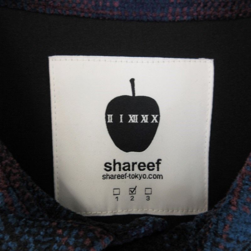 未使用 SHAREEF シャリーフ MOLE CHECK L/S SHIRTS 23713030