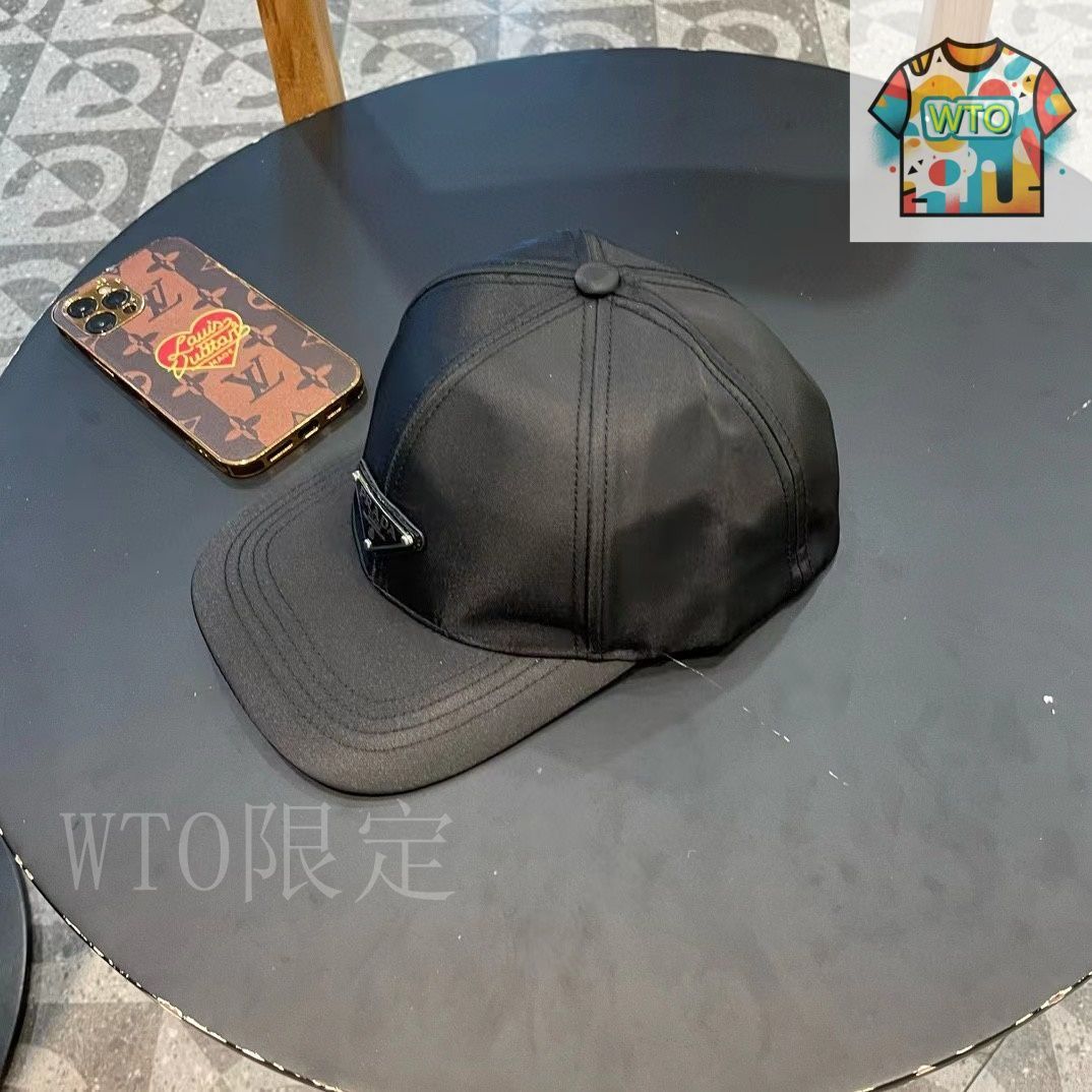 【極美品 現行】PRADA キャップ 帽子 三角ロゴ ウール M PRADA】RE-NYLON Triangle Logo Ball Cap☆2HC274 2DMI F0002