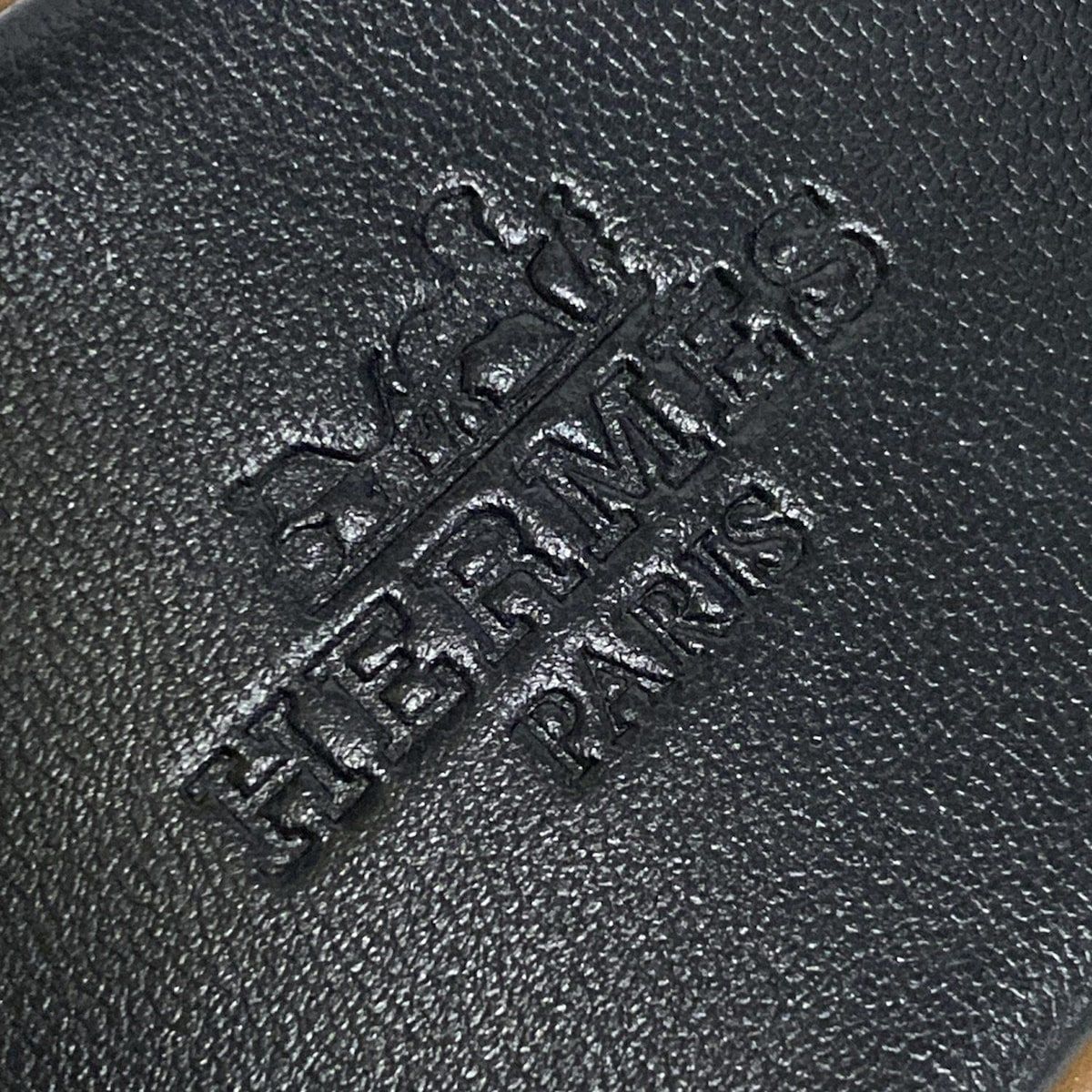 HERMES エルメス サンダル 37 1|2 レディース ケルヴェラ35 H251220Z ナチュラル ブラウン ×黒 レザー KIN-KAAI_COM