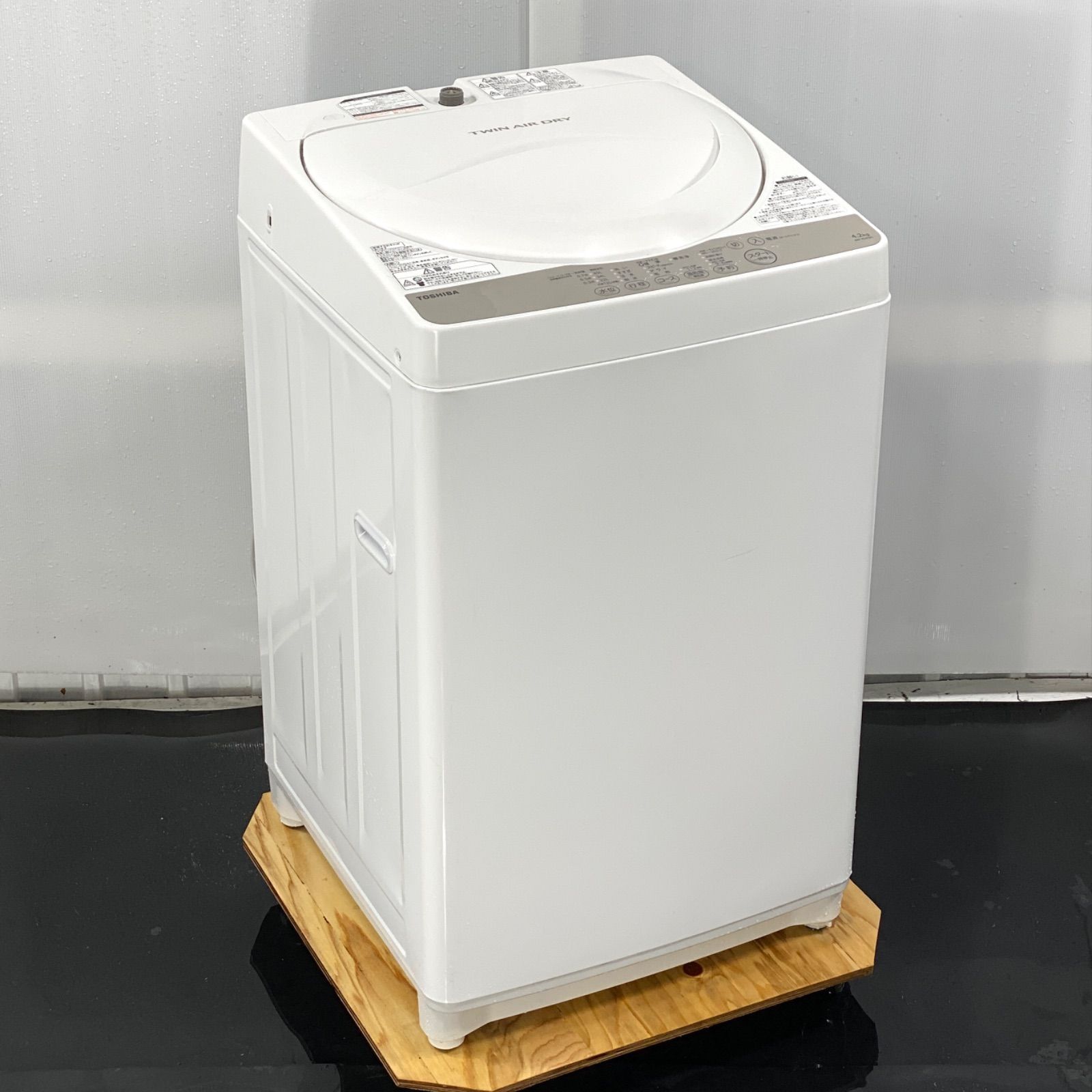 東芝 全自動洗濯機 グランホワイト 4.2kg AW-4S3(W) - メルカリ