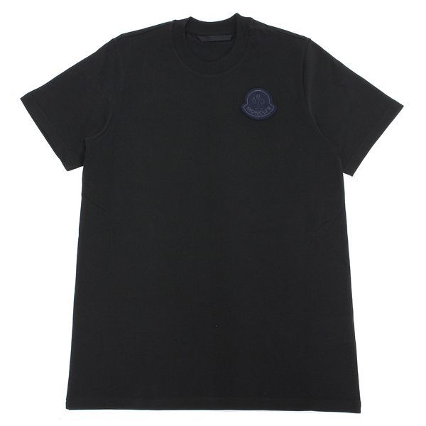 モンクレール MONCLER メンズ フェルトワッペン Tシャツ【ブラック