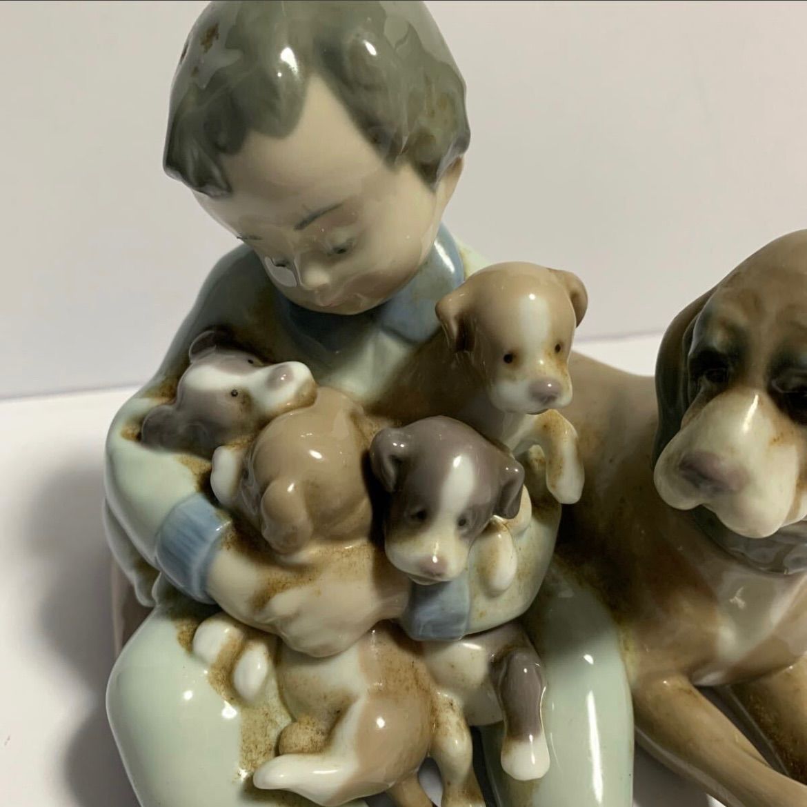 未使用近✨リヤドロ 僕の親友 フィギュリン 人形 犬 男の子 少年 箱付 LLADRO (リヤドロ) フィギュリン 犬｜トレファクONLINE