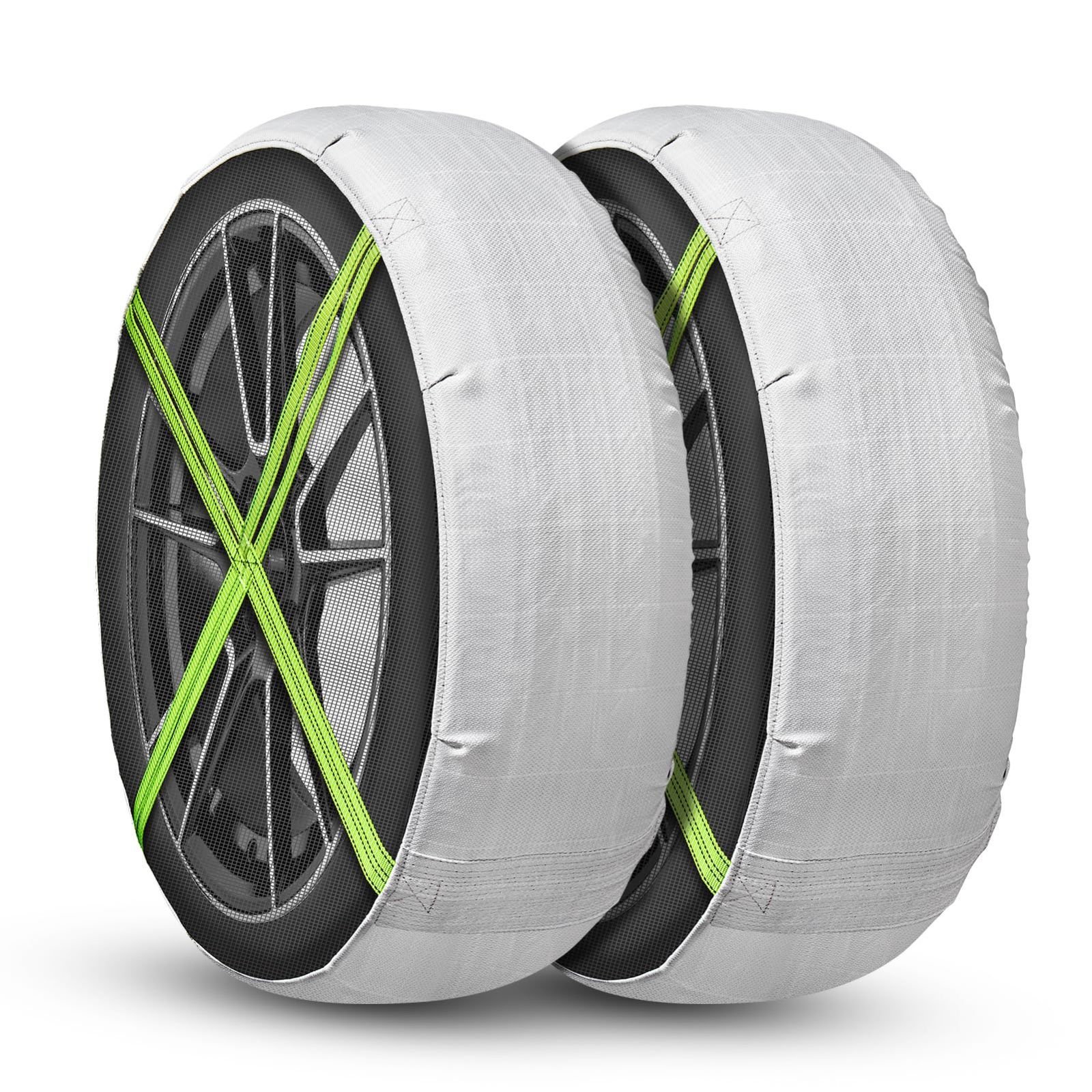 235/45R18 225/45R18 195/50R19 凍結道路 245/40R18 雪道 非金属 布チェーン その他もサイズ表ご参照 脱着簡単 日本語説明書 ジャッキアップ不要 規制対応 685 布製 スノーソックス タイヤチェーン