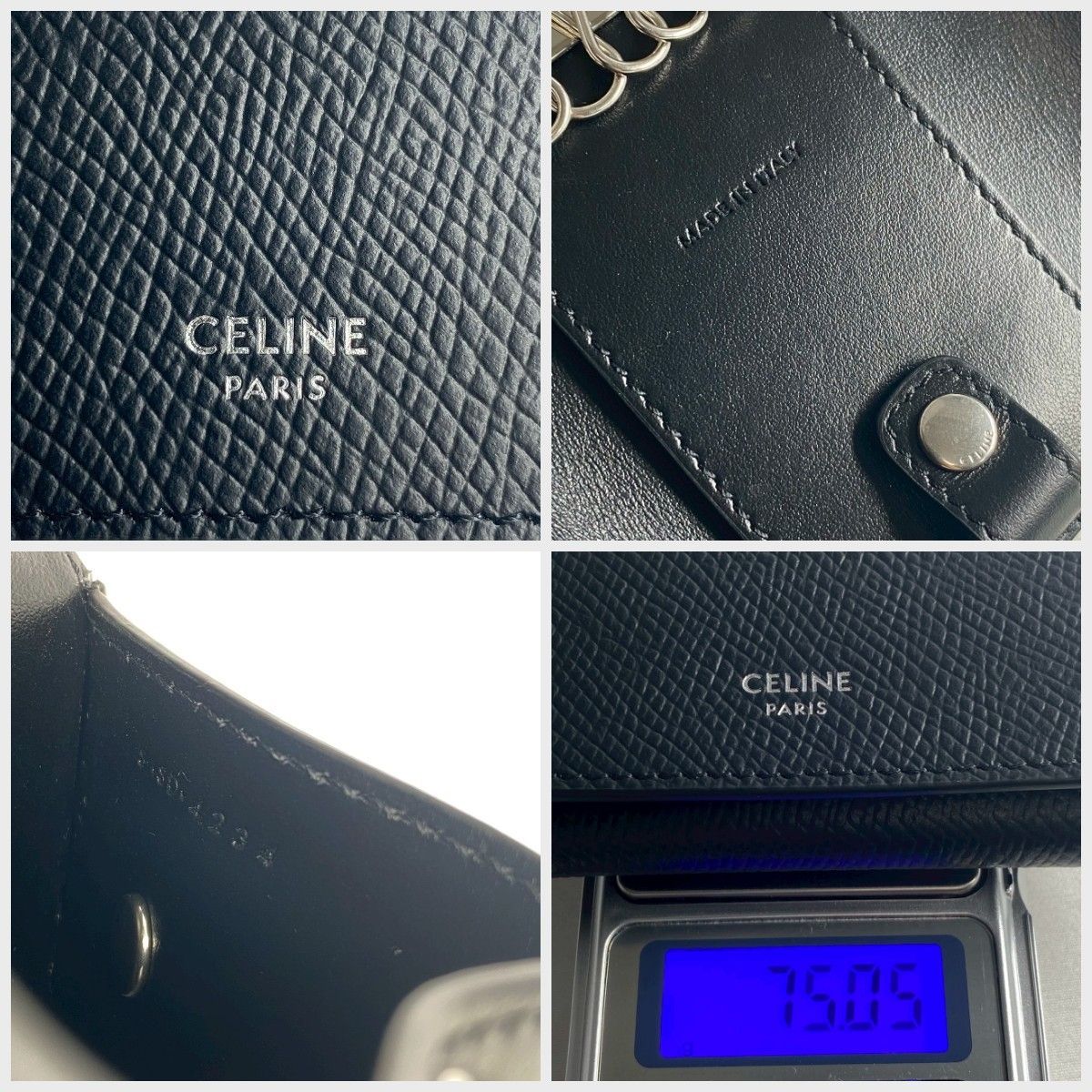 2717 CELINE セリーヌ レザー キーケース ブラック 未使用品 - メルカリ