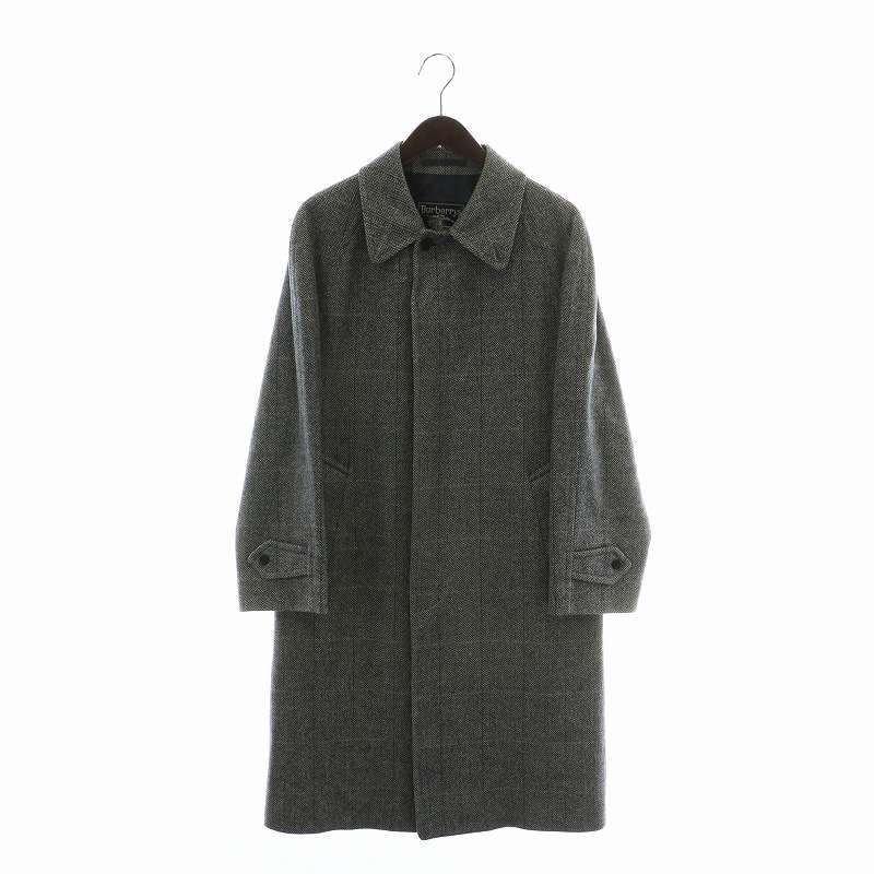 BURBERRY バルマカーンコート ロングコート ヘリンボーン 比翼ボタン