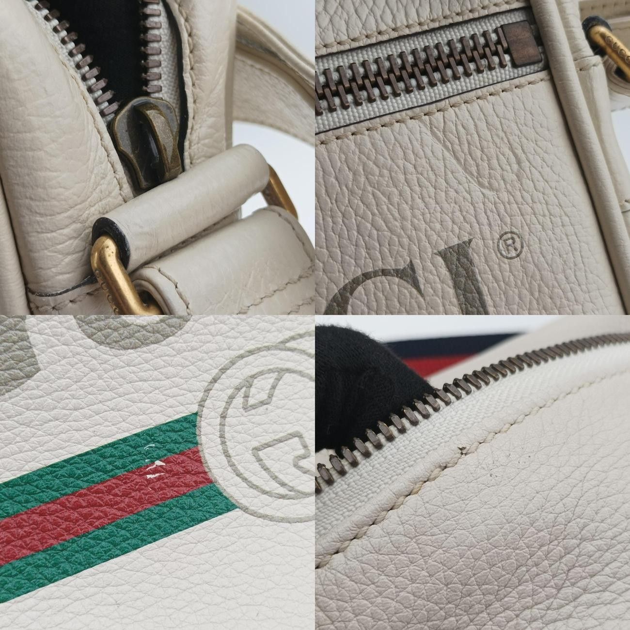 グッチGucciグッチプリントホワイトレザー530412D024627949