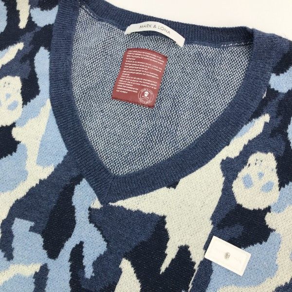 MARK&LONA マークアンドロナ Vネックニットセーター XL ［240001942959］