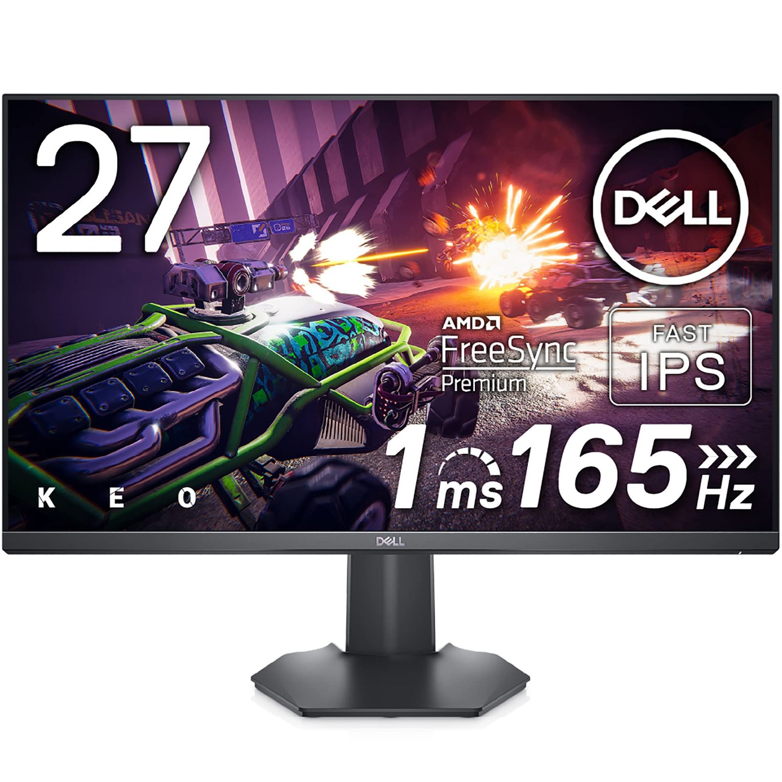 Dell G2722HS 27インチ ゲーミングモニター (3年間無輝点交換保証/FPS向き/フルHD/Fast IPS非光沢/DP・HDMIx2/高さ・傾き調節/1ms/165Hz [【G2722HS】27インチ/FHD/1ms/165Hz/FastIPS]