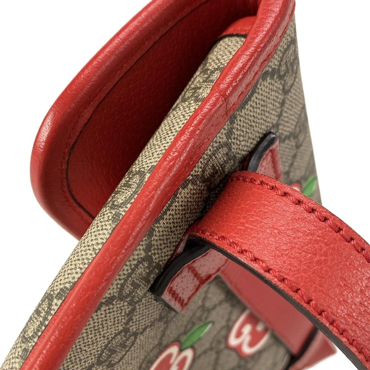 ダークブラウン×レッド×マルチ レザー