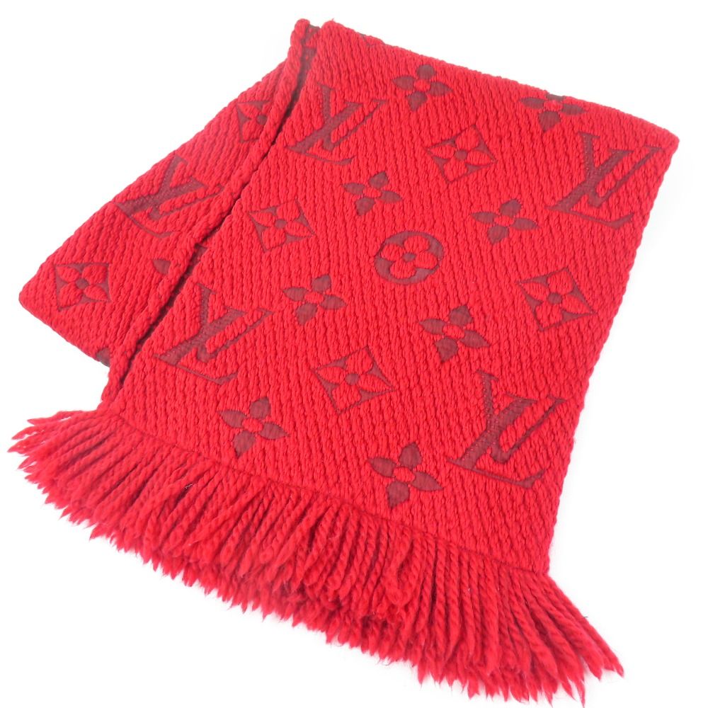 ルイヴィトン　louis vuitton マフラー　モノグラム　ロゴマニア LOUIS VUITTON ルイヴィトン マフラー エシャルプ ロゴマニア