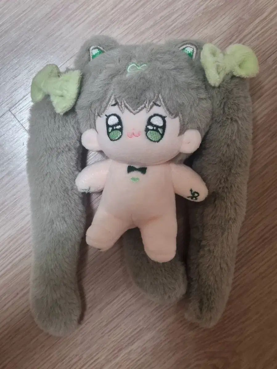 無属性 綿人形 10cm ブラウングリーンテールオウム ギャロフォン トイスケルトン入りぬいぐるみ