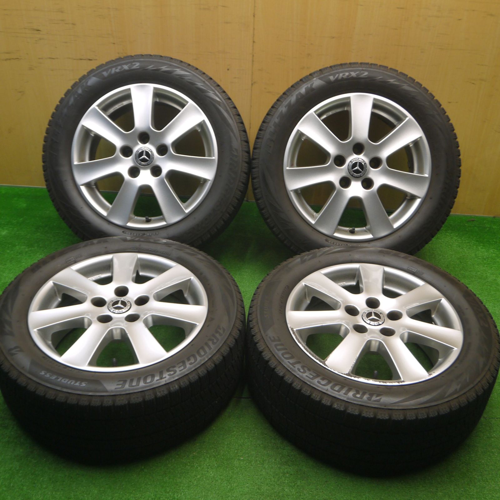 送料無料] バリ溝！8.5分☆ベンツ 等 BORBET 205/55R16 