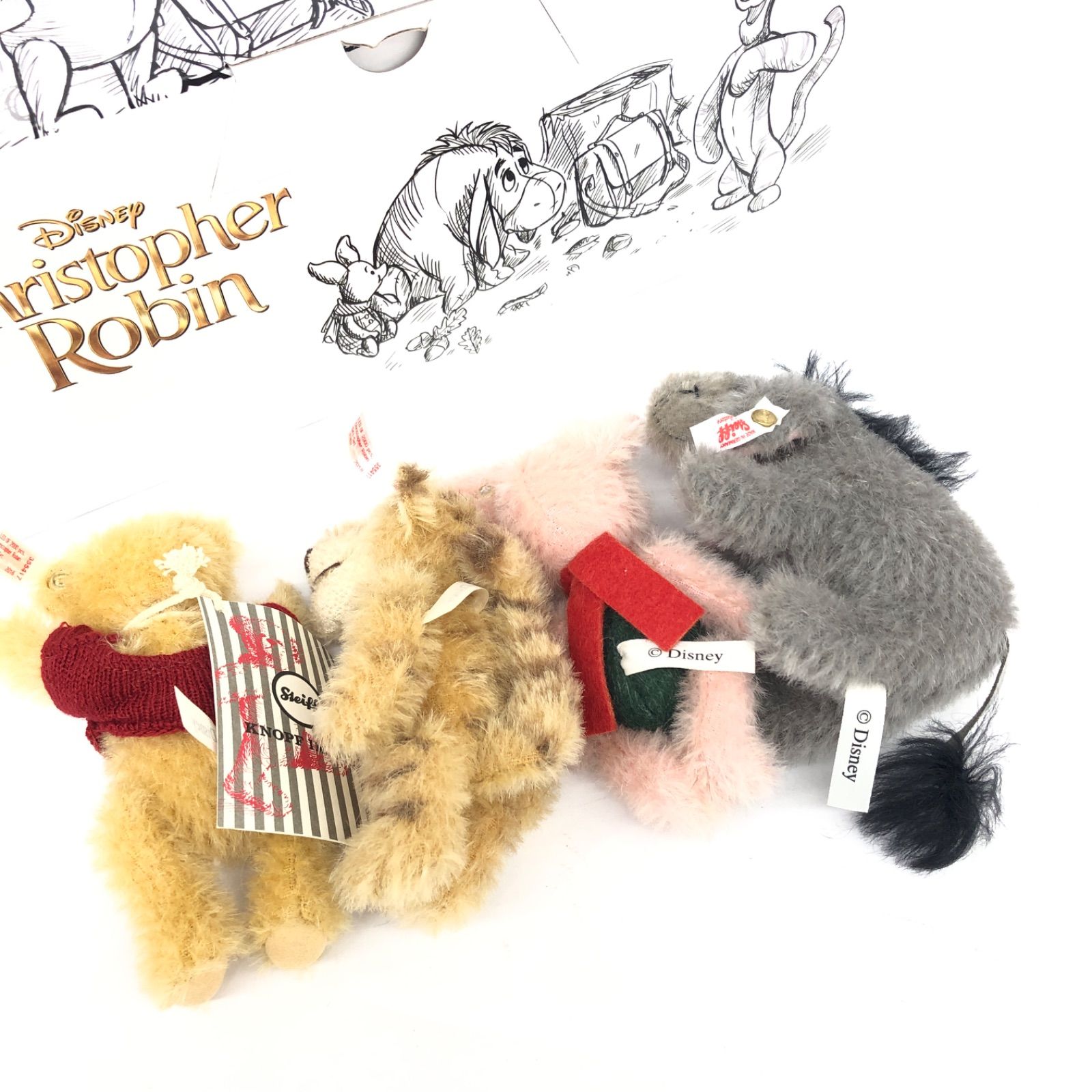 シュタイフ社Steiff　クリストファーロビン・ギフトセット　限定2000体 シュタイフ くまのプーさん クリストファー・ロビン ギフトセット 12cm