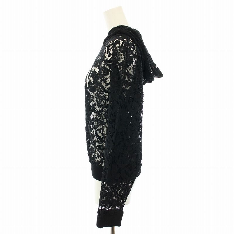 VALENTINO - ヴァレンティノ VB3MF08I649 VLTNロゴレースレイヤーパーカー ヴァレンティノ VB3MF08I649 VLTNロゴレースレイヤーパーカー