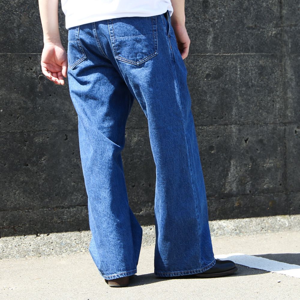 superNova./スーパーノヴァ】Selvedge wide jeans - Bio wash 
