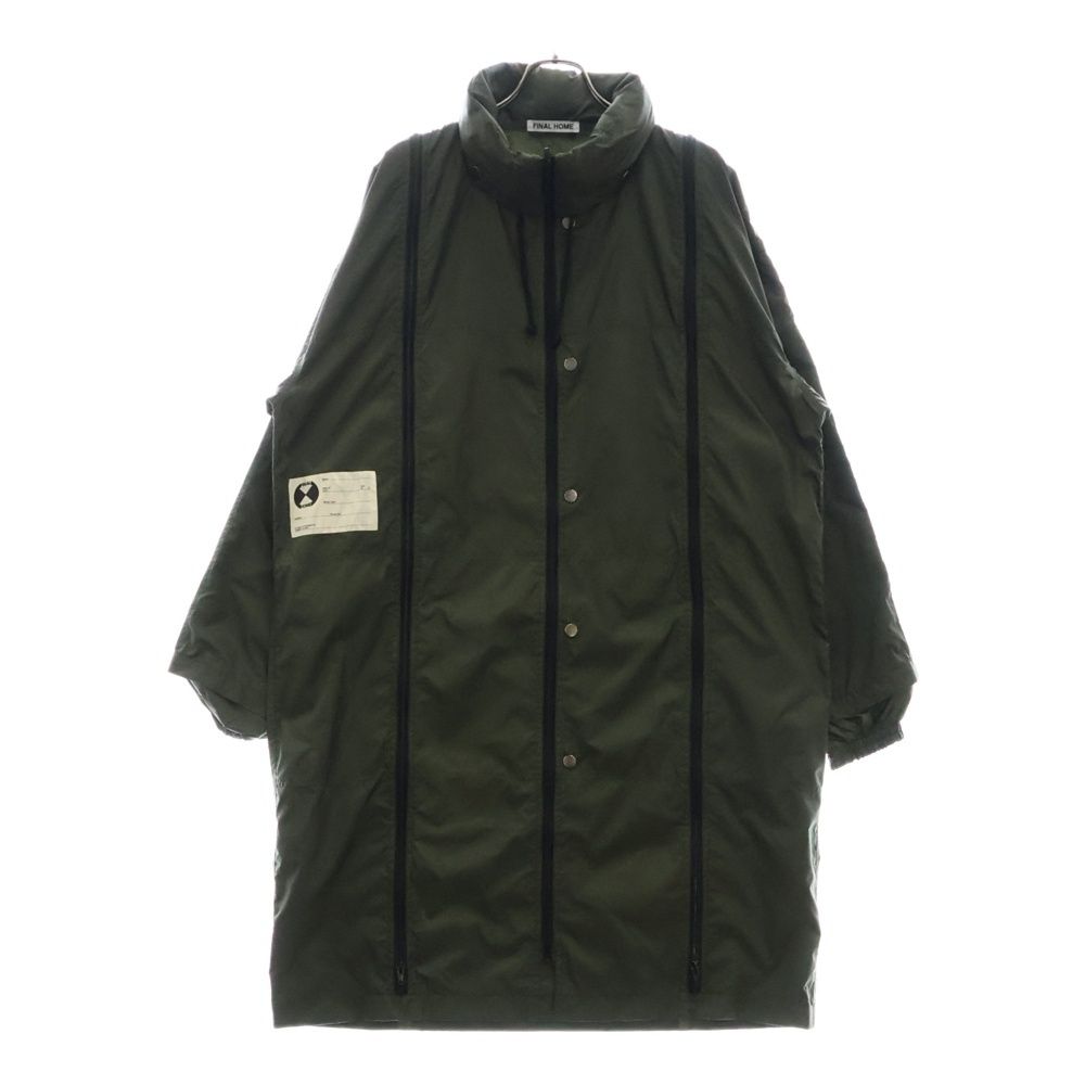 FINAL HOME ファイナルホーム 90-00s ARCHIVE PARACHUTE NYLON COAT FH11-FA101-09 多重ジップ ナイロンコート アウター カーキ